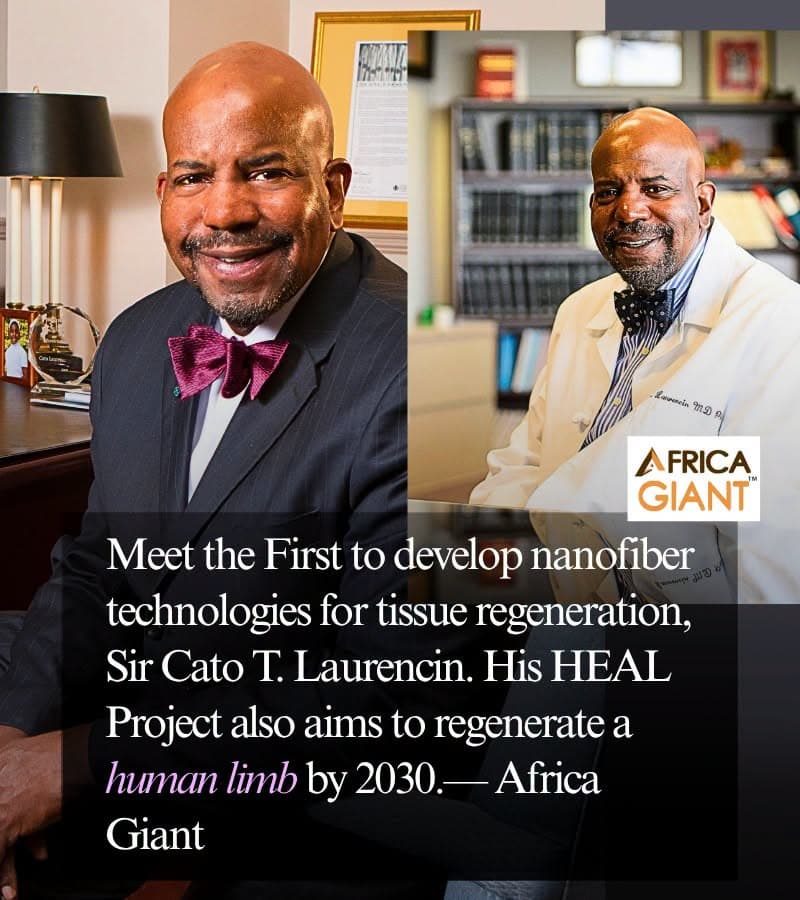 AAS Fellow Sir Cato T. Laurencin Recognised by Africa Giant for Pioneering the HEAL Project